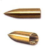 Brass - Screw on Tapered Points - 12 pk